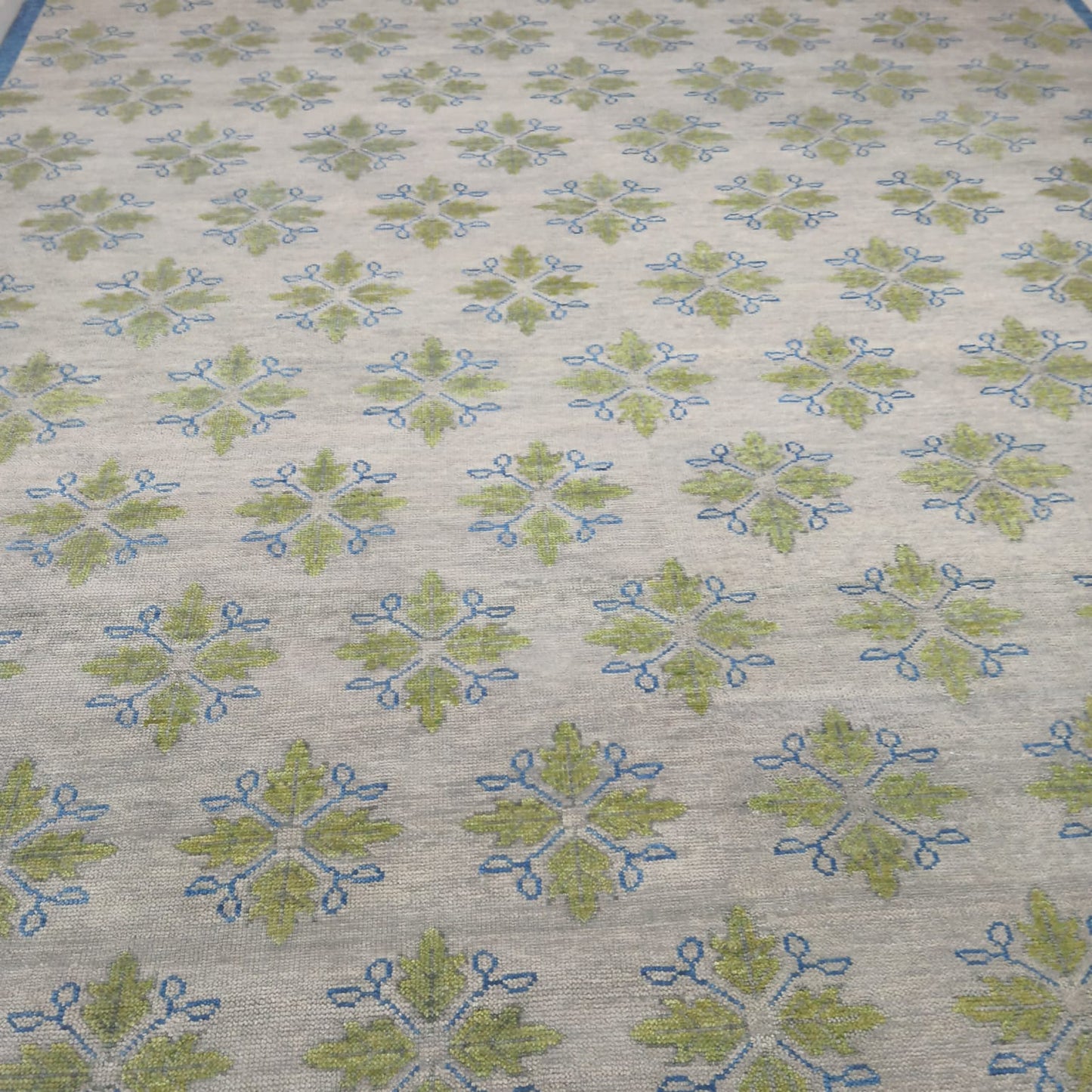 Blue Scandinavian Living Room & Bedroom Rug