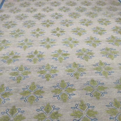 Blue Scandinavian Living Room & Bedroom Rug